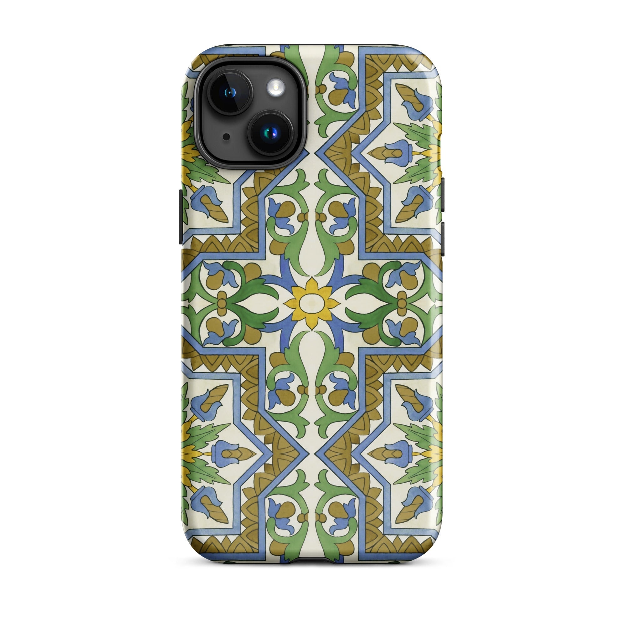 Moreish Moorish Design Iphone Case, 15 Plus / Matte, Patterned Smartphone Case