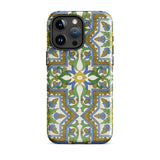 Moreish - Moorish Design Iphone Case 15 Pro Max / Matte Patterned Smartphone Case Vibrant Moorish Geometry, Geometry Dances, Mediterranean