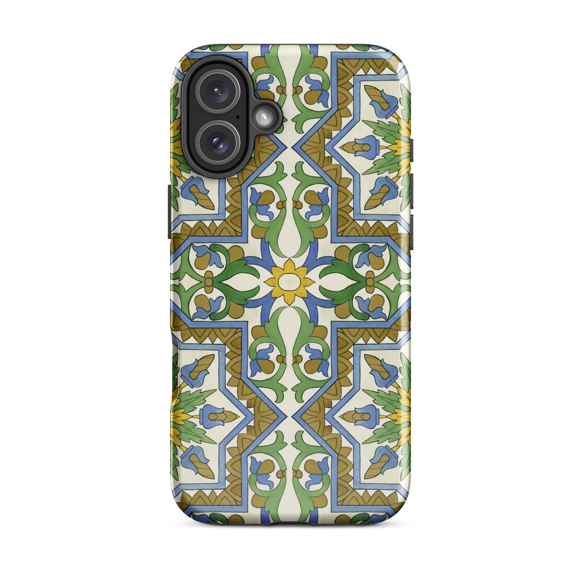 Moreish Moorish Design Iphone Case, 16 Plus / Matte, Patterned Smartphone Case