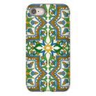 Moreish Moorish Design Iphone Case, 8 / Matte, Decorative Phone Case Intricate Floral Geometric Pattern Blue