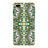 Moreish - Moorish Design Iphone Case, 8 Plus / Matte, Decorative Phone Case Intricate Moorish-inspired Tile Pattern Green