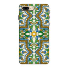 Moreish Moorish Design Iphone Case, 8 Plus / Matte, Decorative Phone Case Intricate Moorish Inspired Tile Pattern Green