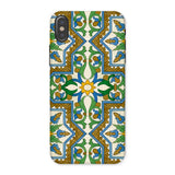 Moreish - Moorish Design Iphone Case, x / Matte, Decorative Phone Case Intricate Floral Geometric Pattern Green
