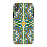 Moreish - Moorish Design Iphone Case Xs / Matte Decorative Phone Case Intricate Moorish-inspired Tile Pattern Green Vibrant Moorish