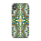 Moreish Moorish Design Iphone Case, Xs Max / Matte, Decorative Phone Case Intricate Moorish Style Tile Pattern Geometric