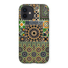 Moresque - Auguste Racinet Moorish Pattern Iphone Case, 12 / Matte, Phone Case Colorful Islamic Geometric Patterns Mosaic Designs