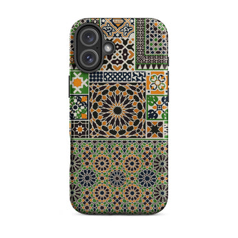 Moresque - Auguste Racinet Moorish Pattern Iphone Case, 16 Plus / Matte, Patterned Smartphone Case
