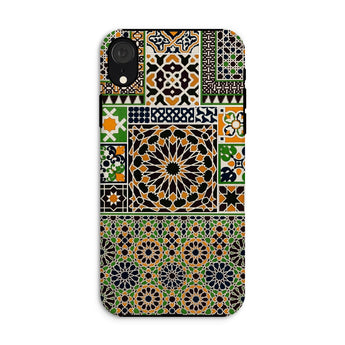 Moresque - Auguste Racinet Moorish Pattern Iphone Case, Xr / Matte, Phone Case Colorful Moroccan-style Geometric Patterns Mosaic Designs