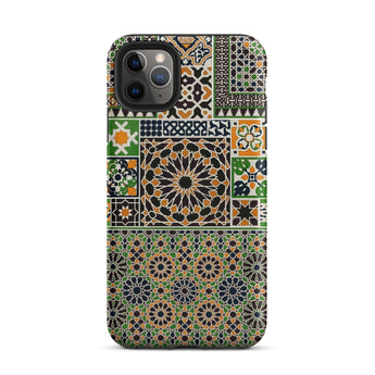 Moresque - Auguste Racinet Moorish Pattern Phone Case Iphone 11 Pro Max / Matte Patterned Smartphone Case Moresque Iphone Case, Auguste