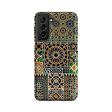 Moresque - Auguste Racinet Moorish Pattern Samsung Case, Galaxy S21 Fe / Matte, Smartphone Case Vibrant Intricate Mosaic Pattern Inspired