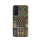 Moresque Auguste Racinet Moorish Pattern Samsung Case, Galaxy S21 / Matte, Black Smartphone Case Vibrant Moroccan Tile Pattern