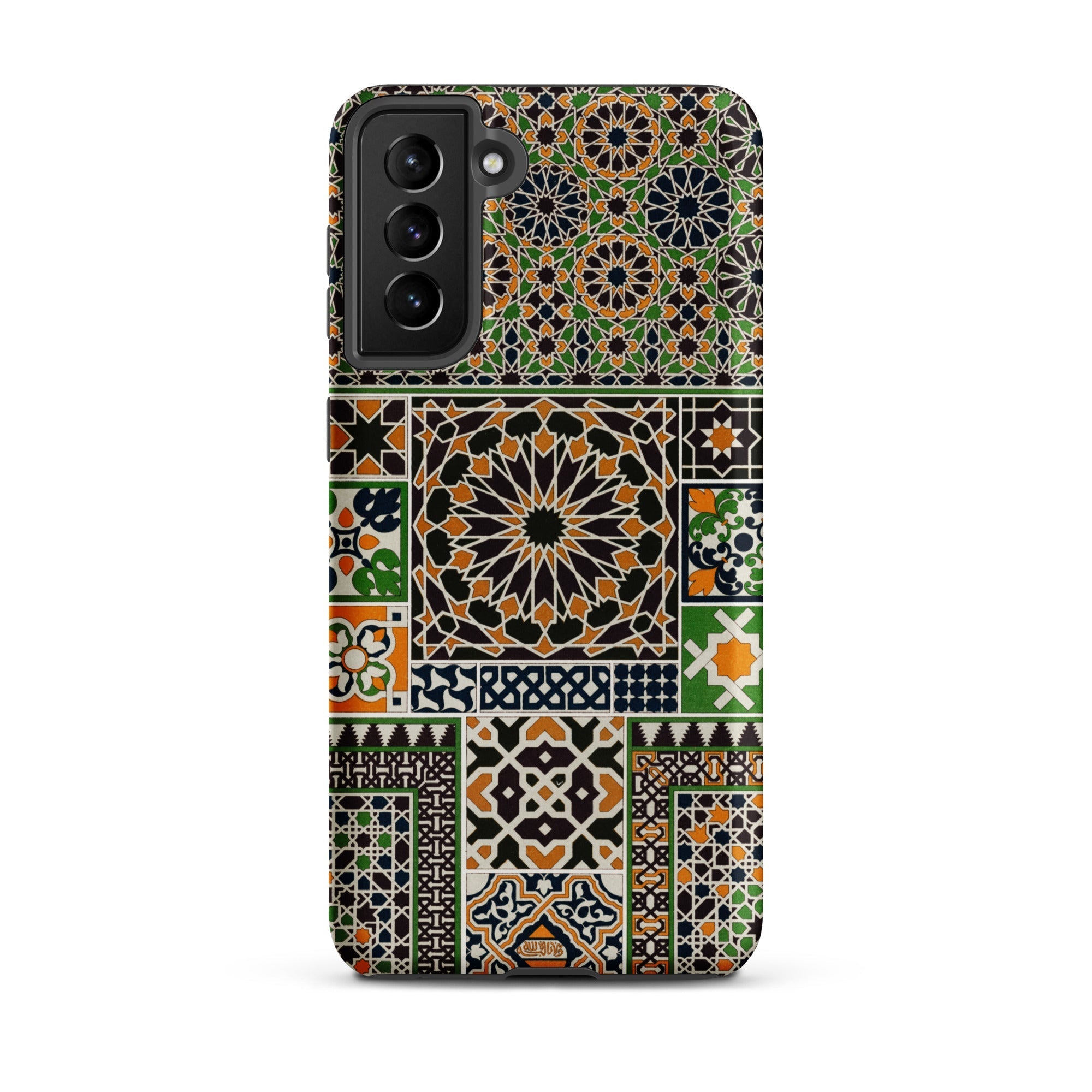 Moresque Auguste Racinet Moorish Pattern Samsung Case, Galaxy S21 Plus / Matte, Smartphone Case Mosaic Pattern Inspired Islamic Geometric
