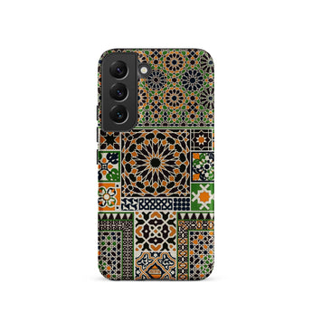 Moresque - Auguste Racinet Moorish Pattern Samsung Case, Galaxy S22 / Matte, Smartphone Case Vibrant Intricate Mosaic Pattern Inspired