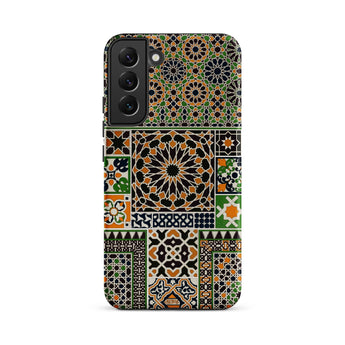 Moresque - Auguste Racinet Moorish Pattern Samsung Case, Galaxy S22 Plus / Matte, Smartphone Case Complex Mosaic Pattern Geometric Islamic