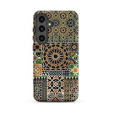 Moresque - Auguste Racinet Moorish Pattern Samsung Case, Galaxy S24 Plus / Matte, Smartphone Case Complex Geometric Mosaic Pattern Shades