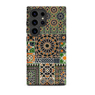 Moresque Auguste Racinet Moorish Pattern Samsung Case, Galaxy S24 Ultra / Matte, Phone Case Black Camera Module Multicolored Intricate