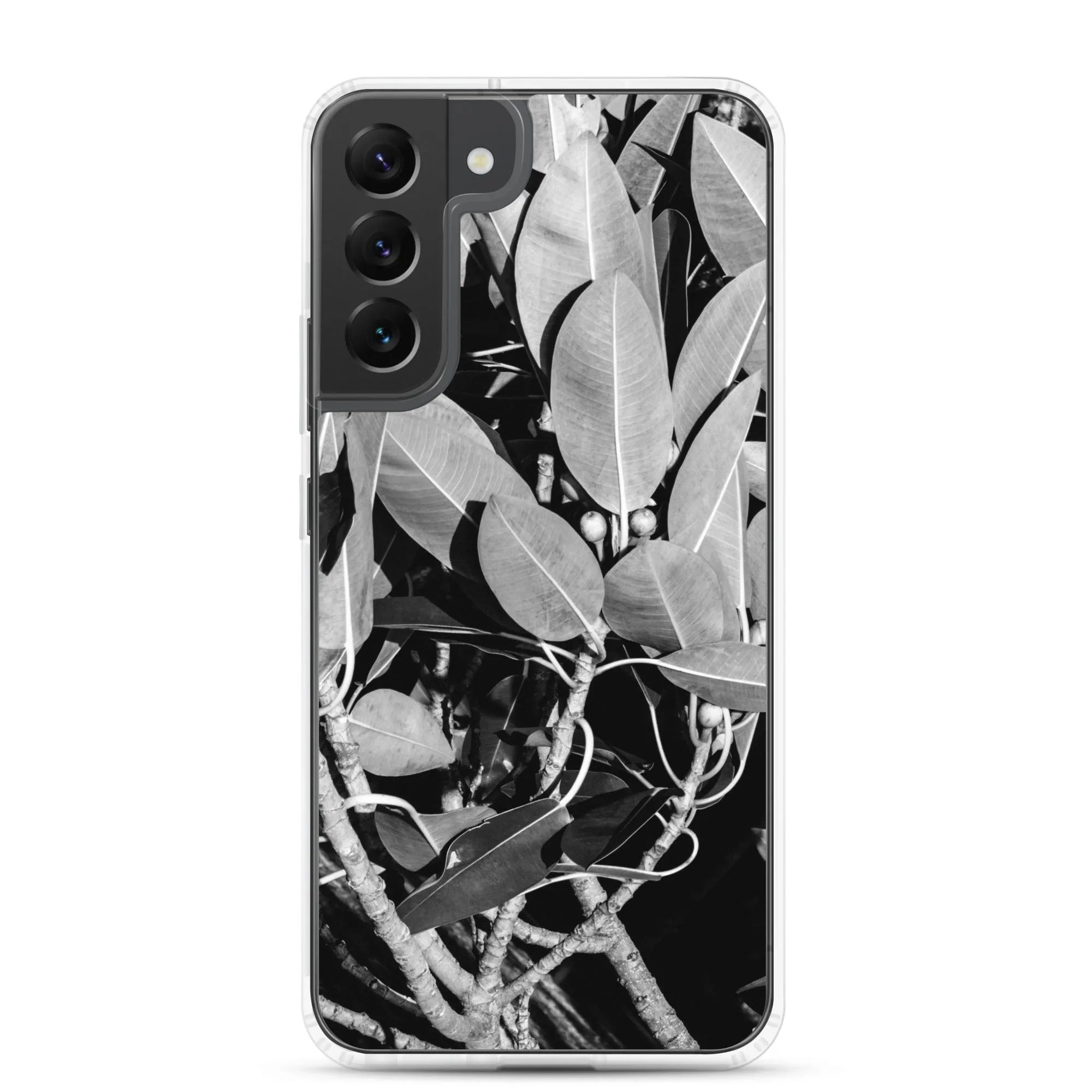 Moreton Bay Fig Samsung Galaxy Case - Black And White - Samsung Galaxy S22 Plus - Mobile Phone Cases - Aesthetic Art
