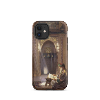 In the Mosque - Carl Friedrich Heinrich Werner Iphone Case, 12 Mini / Matte, Phone Case Painting
