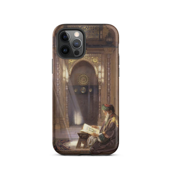 In the Mosque - Carl Friedrich Heinrich Werner Iphone Case, 12 Pro / Matte, Phone Case Painting Man Mosque