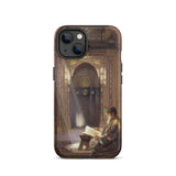 In the Mosque - Carl Friedrich Heinrich Werner Iphone Case, 13 / Matte, Phone Case Painting Man Ornate Room