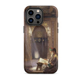 In the Mosque - Carl Friedrich Heinrich Werner Iphone Case, 14 Pro Max / Matte, Phone Case Painting Man Mosque