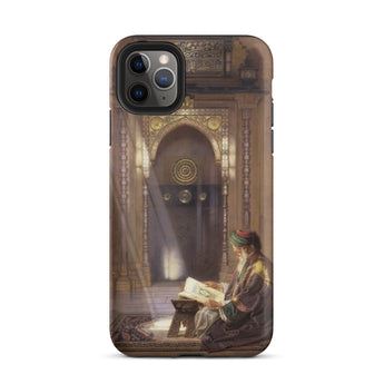 In the Mosque - Carl Friedrich Heinrich Werner Phone Case Iphone 11 Pro Max / Matte Phone Case Islamic Art Print Carl Friedrich Heinrich,