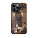 In the Mosque - Carl Friedrich Heinrich Werner Phone Case Iphone 14 Pro Max / Matte Phone Case Painting Man Mosque Carl Friedrich Heinrich,