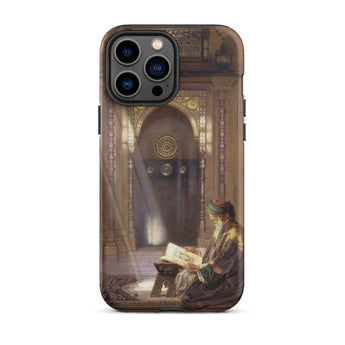 In the Mosque - Carl Friedrich Heinrich Werner Phone Case Iphone 13 Pro Max / Matte Phone Case Painting Man Mosque Carl Friedrich Heinrich,