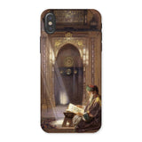 In the Mosque - Carl Friedrich Heinrich Werner Phone Case Iphone x / Matte Phone Case Painting Man Mosque Carl Friedrich Heinrich, Heinrich