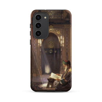 In the Mosque - Carl Friedrich Heinrich Werner Samsung Case, Galaxy S23 Plus / Matte, Smartphone Case Classical Painting Man