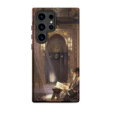 In the Mosque - Carl Friedrich Heinrich Werner Samsung Case, Galaxy S24 Ultra / Matte, Smartphone Case Ornate Illuminated Manuscript Scene