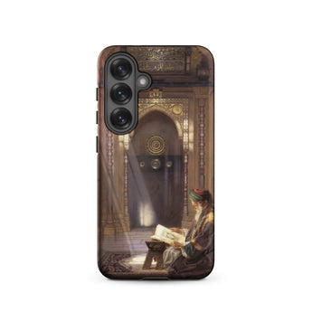In the Mosque - Carl Friedrich Heinrich Werner Samsung Case, Galaxy S25 / Matte, Smartphone Case Ornate Illustration Scholar