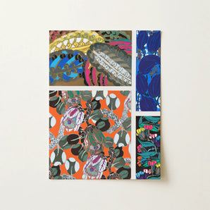 Motifs En Vingt Planches - Edouard Benedictus Art Print / Canvas, 12x16’’ / 31x41cm / Unframed / no Border, Posters Prints & Visual