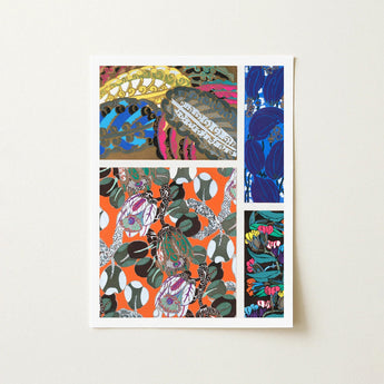 Motifs En Vingt Planches - Edouard Benedictus Art Print / Canvas Vibrant Multi-panel Bold Floral Abstract Patterns Benedictus’, 1920s
