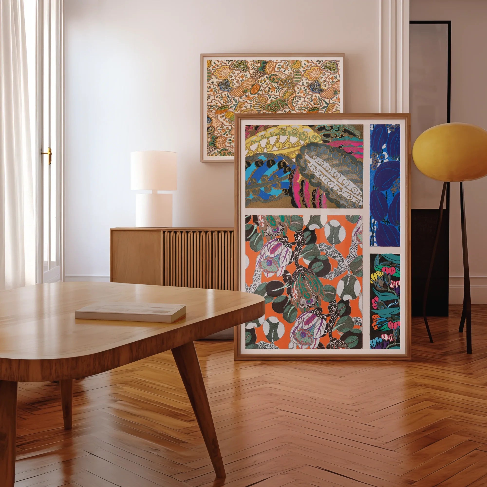 Motifs En Vingt Planches - Edouard Benedictus Art Print, Colorful Framed Abstract Artwork Wall