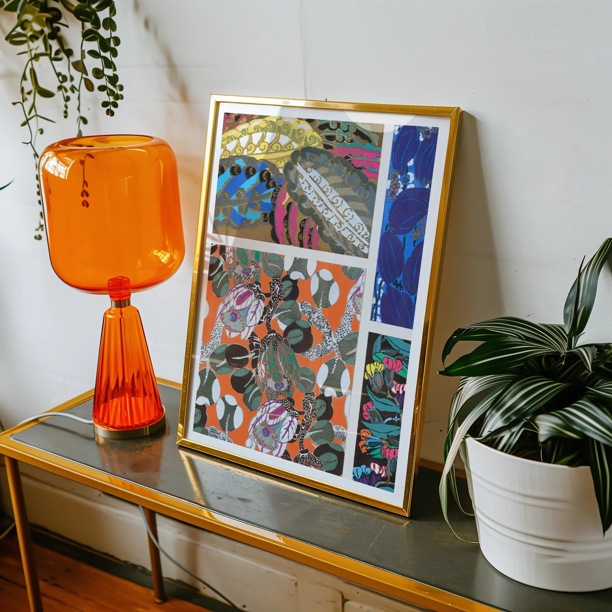 Motifs En Vingt Planches - Edouard Benedictus Art Print, Framed Colorful Abstract Artwork Multiple Panels