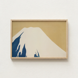 Minimalist Framed Artwork Mount Fuji Stylized Design Cream Kamisaka Sekka’s Audacious, Japan’s Iconic Peak, Sekka Rimpa