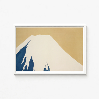 Minimalist Framed Artwork Mount Fuji Stylized Two-tone Design Kamisaka Sekka’s Audacious, Japan’s Iconic Peak, Sekka Rimpa