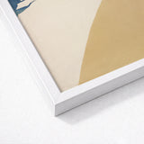 Mount Fuji - Kamisaka Sekka Rimpa Style Art Print / Canvas White Framed Abstract Beige Gold Geometric Shapes Sekka’s Audacious, Japan’s