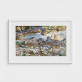 Mountain Stream - John Singer Sargent Art Print / Canvas, Rushing Spine Breaks, Raw Sienna Wash, Opaque White Lifted, Prints