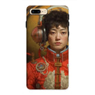 Mùchén - Chinese Gay Astronaut Iphone Case, 8 Plus / Matte, Phone Case Artistic Portrait Asian Woman Red Spacesuit