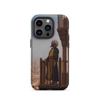 Muezzin - Jean Leon Gerome Iphone Case, 14 Pro / Matte, Phone Case Man Balcony
