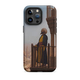 Muezzin - Jean Leon Gerome Iphone Case, 15 Pro Max / Matte, Phone Case Turbaned Man Balcony
