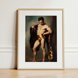 Muscle Mary - Neoclassical Gay Male Art Print / Canvas, 12x16’’ / 31x41cm / Natural Frame / Matboard, Posters Prints & Visual Artwork, Toby