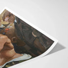 Muscle Play - Osmar Schindler Art Print, Glossy Print Painting White Border
