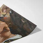 Muscle Play - Osmar Schindler Art Print, Rolled-up Painting Print Male Artist Nude Figure