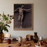 Naked Male Study for a Crucifixion - Fortuny Nu Art Print / Canvas, Posters Prints & Visual Artwork, Toby Leon