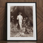 Naked Man Entering a Cave - Wilhelm Von Gloeden Art Print