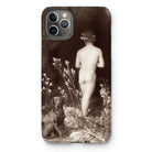 Naked Man Entering Cave - Wilhelm Von Gloeden Iphone Case, 11 Pro Max / Matte, Iphone Case Vintage Black White Artistic Photograph Nude