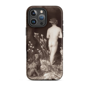Naked Man Entering Cave - Wilhelm Von Gloeden Iphone Case, 16 Pro Max / Matte, Artistic Phone Case